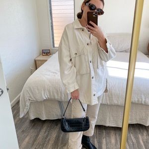 Zara Oversized Shacket with Statement Pockets - XS/S